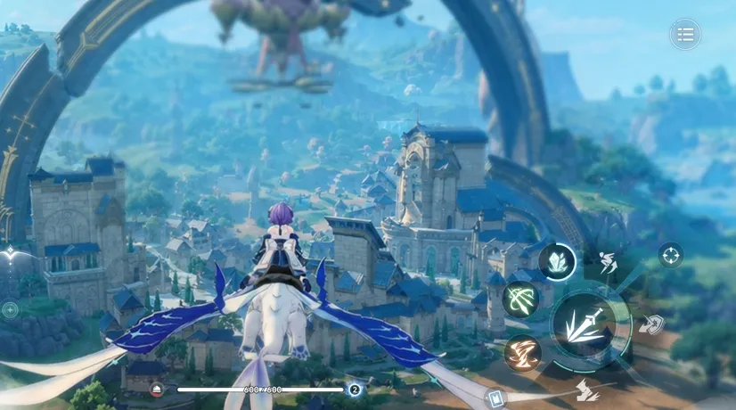 アズールプロミリアのゲーム画面:探索